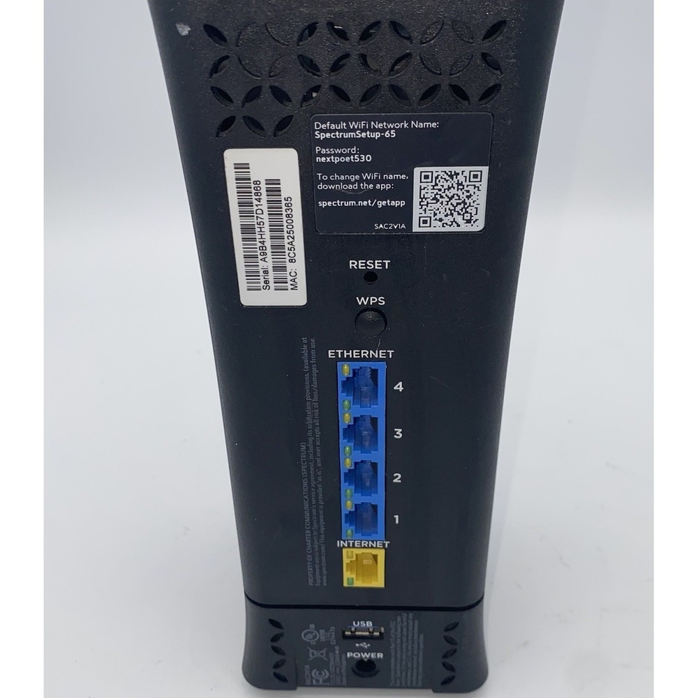 Spectrum Wave 2 RAC2V1K Wireless Router No Power Cord - Picture 3 of 5